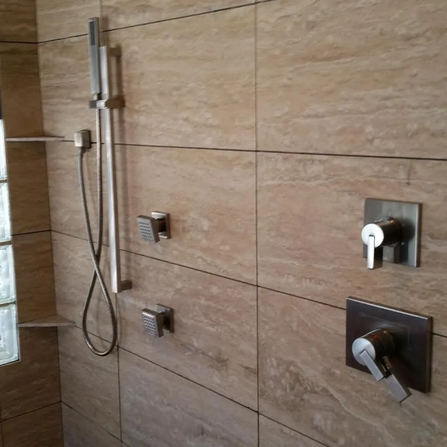 Shower fixture installation for Gas Line Repair in Corning